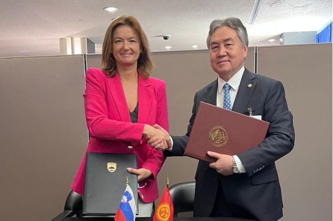 Кыргызстан и Словения подписали соглашение об экономическом сотрудничестве