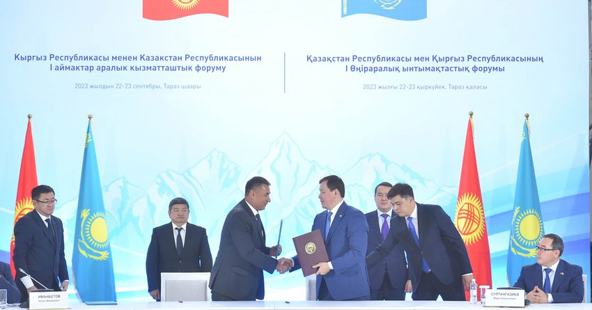 Предприниматели Кыргызстана и Казахстана подписали соглашения более чем на $60 млн