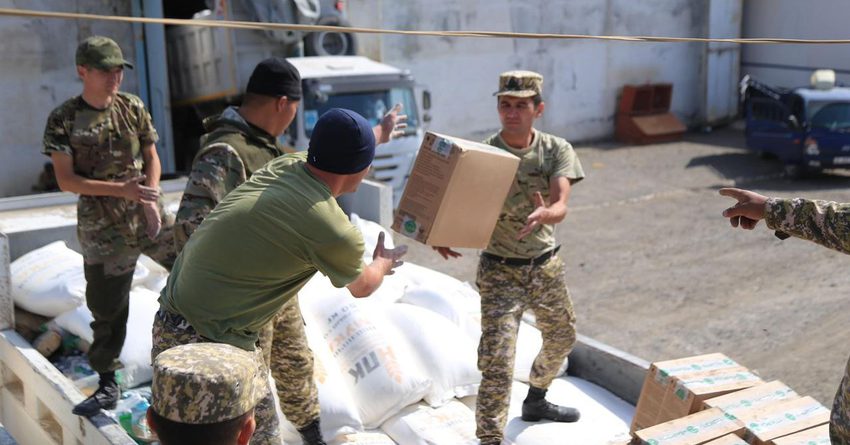 В Баткенкую область доставлено 506 тонн гумпомощи