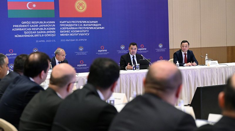 Жапаров азербайжандык ишкерлерди Кыргызстанга инвестиция салууга чакырды